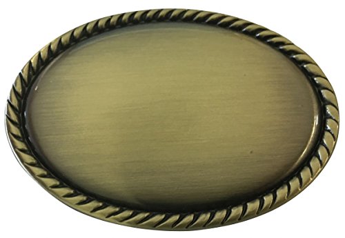 BELTINGER Gürtelschnalle Tracht Klassisch 4,0 cm | Buckle Wechselschließe Gürtelschließe 40mm Massiv | Für die Tracht | Gold von BELTINGER