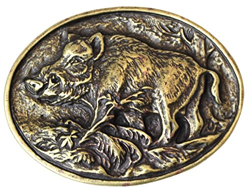 BELTINGER Gürtelschnalle Wildschwein 4,0 cm | Buckle Wechselschließe Gürtelschließe 40mm Massiv | für Jagd-Outfit | Altmessing BELTINGER Gürtelschnalle Wildschwein 4,0 cm | Buckle Wechselschließe Gürtelschließe 40mm Massiv | für Jagd-Outfit | Altmessing von BELTINGER