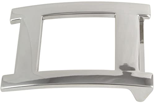 BELTINGER Gürtelschnalle Window 4,0 cm | Buckle Wechselschließe Gürtelschließe 40mm Massiv | Wechselgürtel bis 4cm | Silber glänzend von BELTINGER