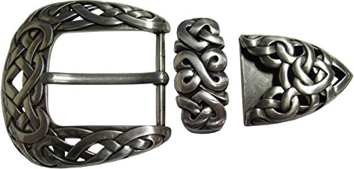 BELTINGER Gürtelschnalle mit Spitze/Schlaufe 4,0 cm | Buckle Wechselschließe Gürtelschließe 40mm Massiv | Dorn-Schließe | Für Wechselgürtel 4cm Breite | Silber von BELTINGER