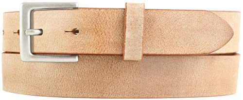 BELTINGER Herren-Gürtel aus weichem Vollrindleder Vintage-Look 3 cm | Leder-Gürtel für Herren 30mm | Schmaler Gürtel Used-Look | Tabac 95cm von BELTINGER