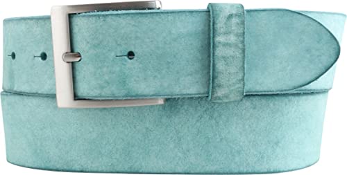 BELTINGER Herren-Gürtel aus weichem Vollrindleder Vintage-Look 4 cm | Jeans-Gürtel für Herren 40mm | Ledergürtel Used-Look | Türkis 110cm BELTINGER Herren-Gürtel aus weichem Vollrindleder Vintage-Look 4 cm | Jeans-Gürtel für Herren 40mm | Ledergürtel Used-Look | Türkis 110cm von BELTINGER