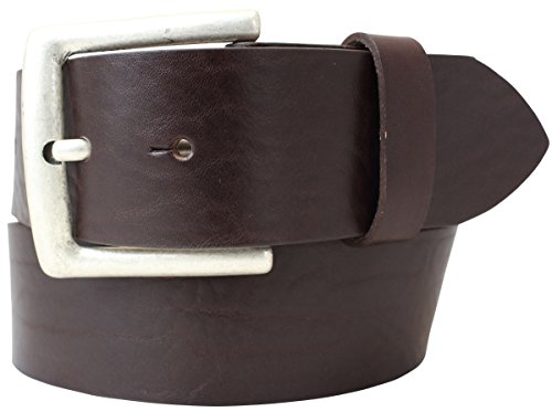 BELTINGER Jeansgürtel aus Vollrindleder 4,5 cm | Leder-Gürtel für Herren 45mm | Breiter Herren-Gürtel aus echtem Leder | Braun 90cm von BELTINGER