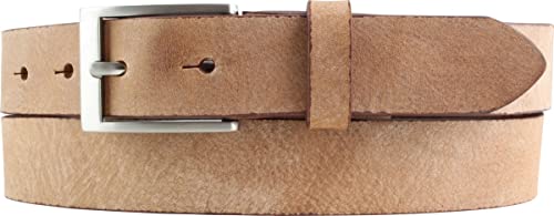 BELTINGER Kinder-Gürtel aus weichem Vollrindleder Vintage-Look 3 cm | Ledergürtel für Jungen 30mm | Schmaler Gürtel Used-Look | Cognac 60cm von BELTINGER