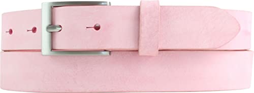BELTINGER Kinder-Gürtel aus weichem Vollrindleder Vintage-Look 3 cm | Ledergürtel für Jungen 30mm | Schmaler Gürtel Used-Look | Fuchsia 60cm von BELTINGER