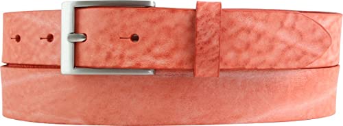 BELTINGER Kinder-Gürtel aus weichem Vollrindleder Vintage-Look 3 cm | Ledergürtel für Jungen 30mm | Schmaler Gürtel Used-Look | Rot 75cm von BELTINGER