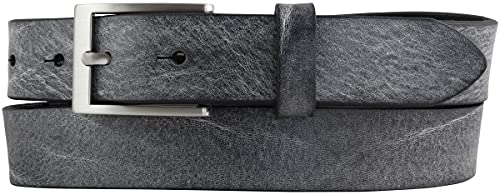BELTINGER Kinder-Gürtel aus weichem Vollrindleder Vintage-Look 3 cm | Ledergürtel für Jungen 30mm | Schmaler Gürtel Used-Look | Schwarz 70cm von BELTINGER