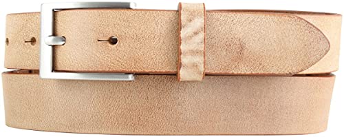 BELTINGER Kinder-Gürtel aus weichem Vollrindleder Vintage-Look 3 cm | Ledergürtel für Jungen 30mm | Schmaler Gürtel Used-Look | Tabac 70cm von BELTINGER