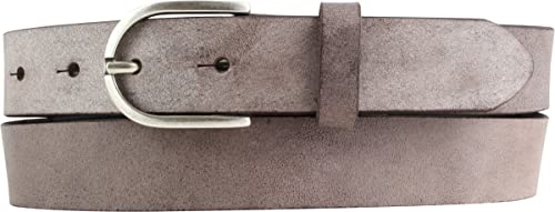 BELTINGER Kinder-Gürtel aus weichem Vollrindleder Vintage-Look 3 cm | Ledergürtel für Mädchen 30mm | Schmaler Gürtel Used-Look | Braun 70cm von BELTINGER