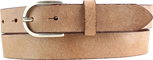 BELTINGER Kinder-Gürtel aus weichem Vollrindleder Vintage-Look 3 cm | Ledergürtel für Mädchen 30mm | Schmaler Gürtel Used-Look | Cognac 60cm von BELTINGER