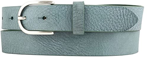 BELTINGER Kinder-Gürtel aus weichem Vollrindleder Vintage-Look 3 cm | Ledergürtel für Mädchen 30mm | Schmaler Gürtel Used-Look | Khaki 70cm von BELTINGER