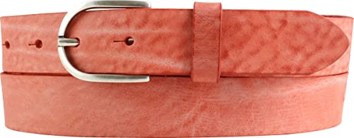 BELTINGER Kinder-Gürtel aus weichem Vollrindleder Vintage-Look 3 cm | Ledergürtel für Mädchen 30mm | Schmaler Gürtel Used-Look | Rot 60cm von BELTINGER