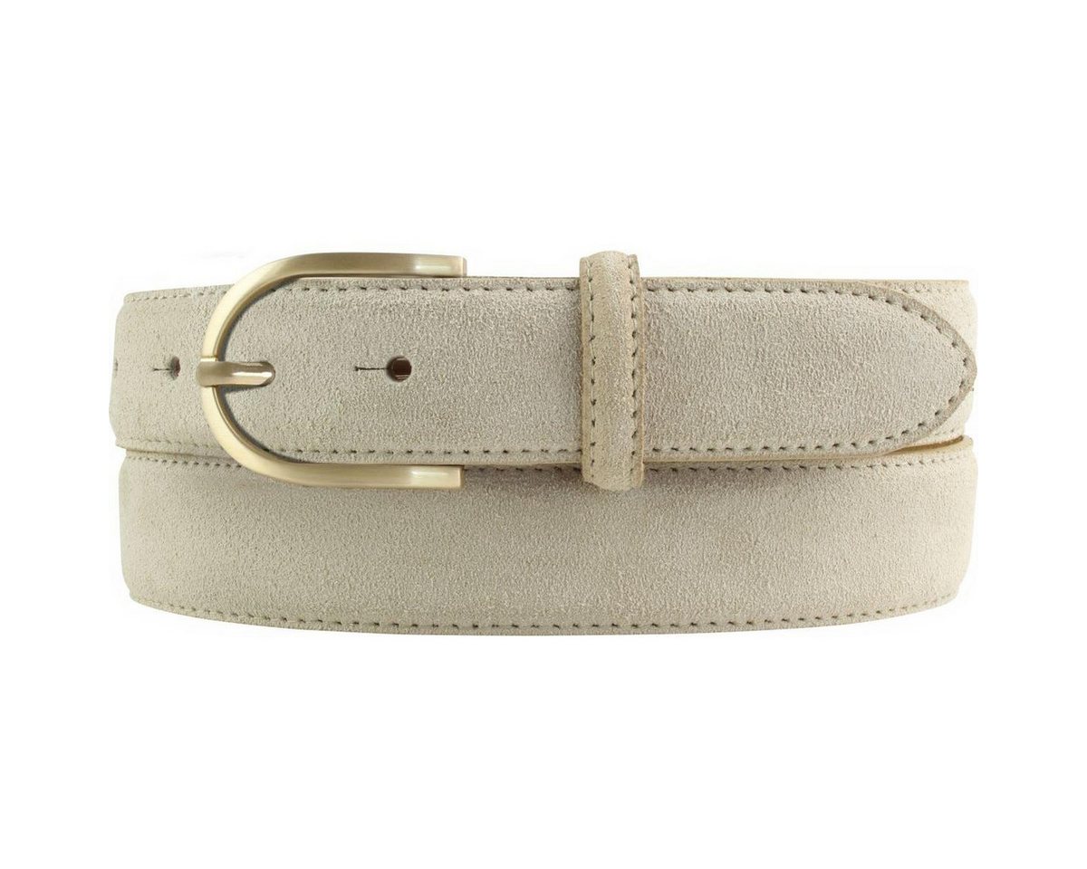 BELTINGER Ledergürtel Damen-Gürtel aus Veloursleder 3,0 cm - Velour-Ledergürtel für Damen 30 von BELTINGER