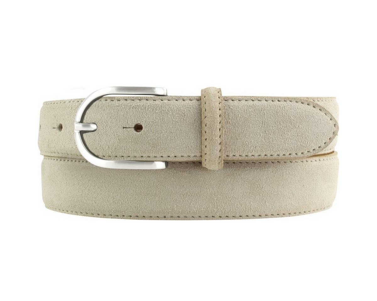 BELTINGER Ledergürtel Damen-Gürtel aus Veloursleder 3,0 cm - Velour-Ledergürtel für Damen 30 von BELTINGER