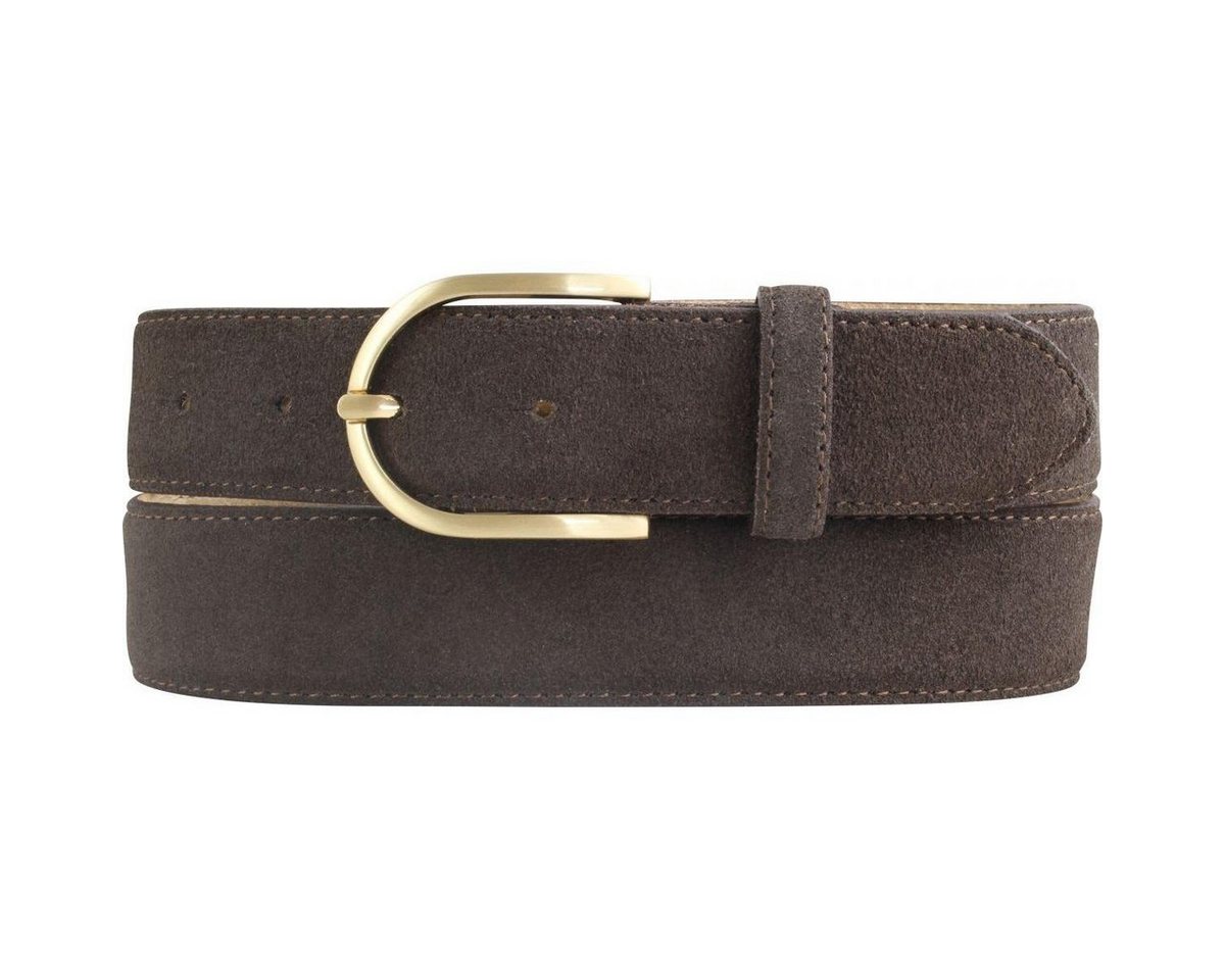 BELTINGER Ledergürtel Damen-Gürtel aus Veloursleder 3,5 cm - Velour-Ledergürtel für Damen 35 (1-St) von BELTINGER