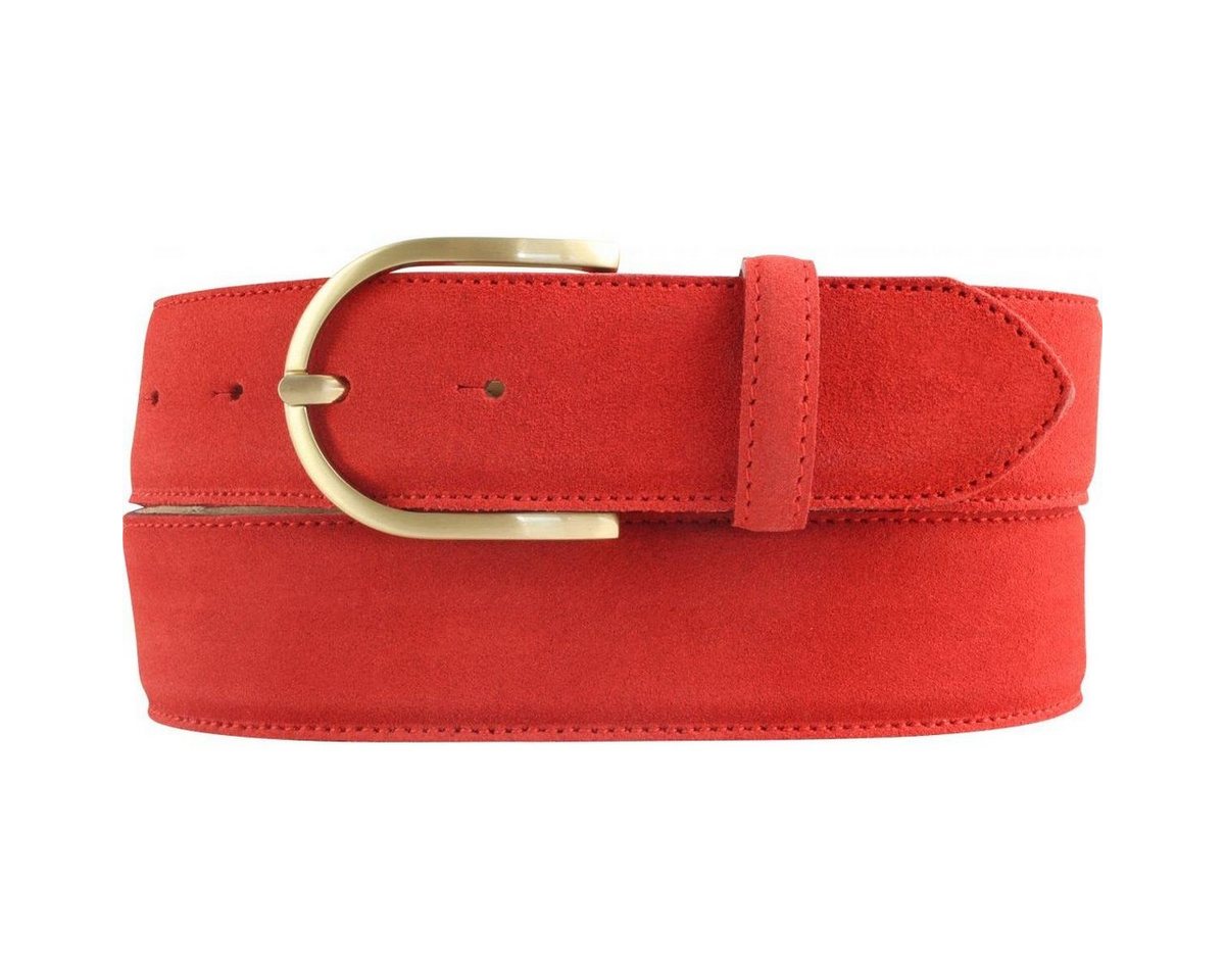 BELTINGER Ledergürtel Damen-Gürtel aus Veloursleder 4 cm - Velour-Gürtel für Damen 40mm - Wi von BELTINGER