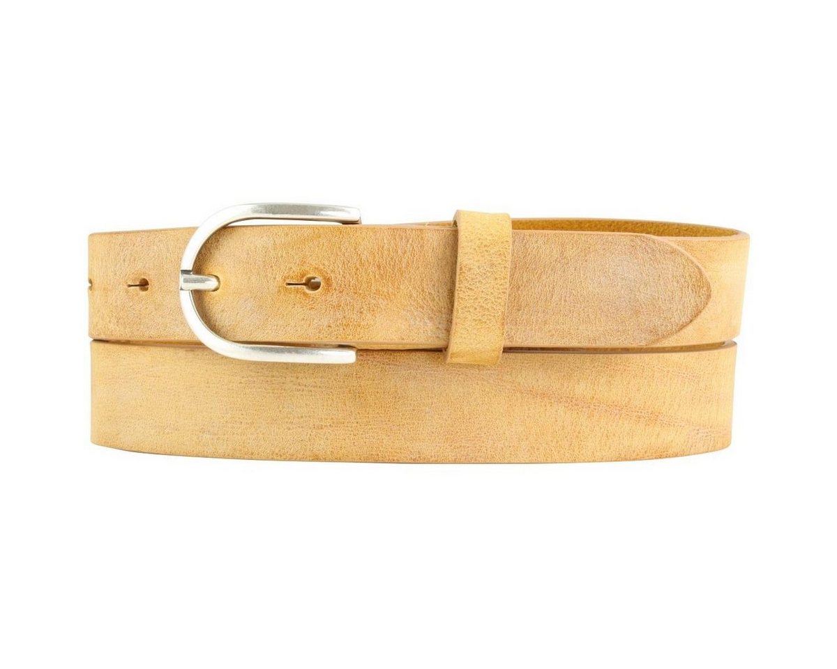 BELTINGER Ledergürtel Damen-Gürtel aus weichem Vollrindleder Vintage-Look 3 cm - Leder-Gürte (1-St) weiches Leder, Gürtelschnalle in Altsilber, Vintage von BELTINGER