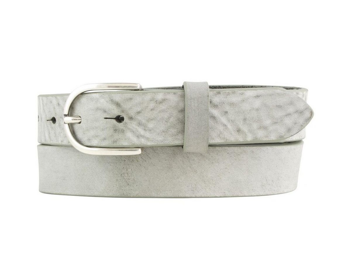 BELTINGER Ledergürtel Damen-Gürtel aus weichem Vollrindleder Vintage-Look 3 cm - Leder-Gürte weiches Leder, Gürtelschnalle in Altsilber, Vintage von BELTINGER