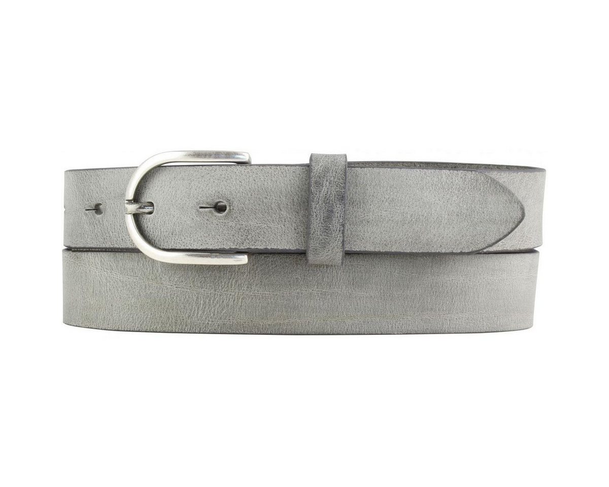 BELTINGER Ledergürtel Damen-Gürtel aus weichem Vollrindleder Vintage-Look 3 cm - Leder-Gürte weiches Leder, Gürtelschnalle in Altsilber, Vintage von BELTINGER