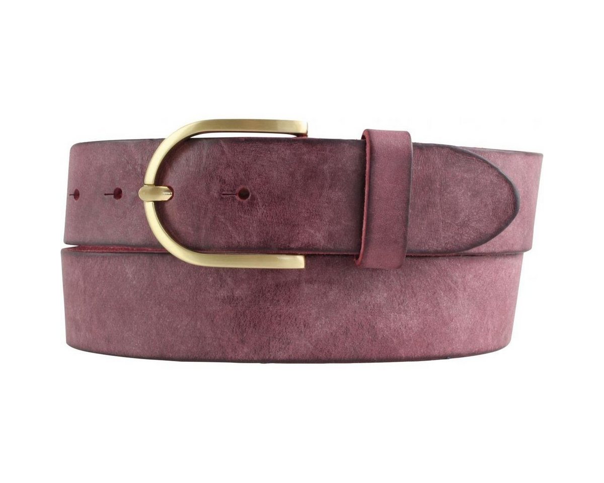 BELTINGER Ledergürtel Damen-Gürtel aus weichem Vollrindleder Vintage-Look 4 cm - Jeans-Gürte (1-St) von BELTINGER