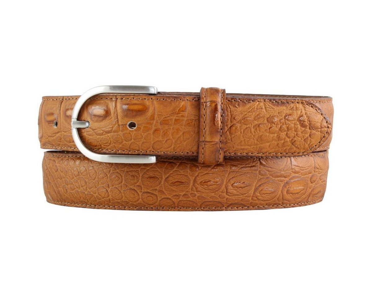 BELTINGER Ledergürtel Damen-Gürtel mit Krokoprägung 3 cm - Leder-Gürtel für Damen 30mm Kroko (1-St) von BELTINGER