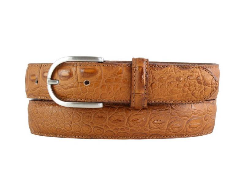 BELTINGER Ledergürtel Damen-Gürtel mit Krokoprägung 3 cm - Leder-Gürtel für Damen 30mm Kroko (1-St) von BELTINGER