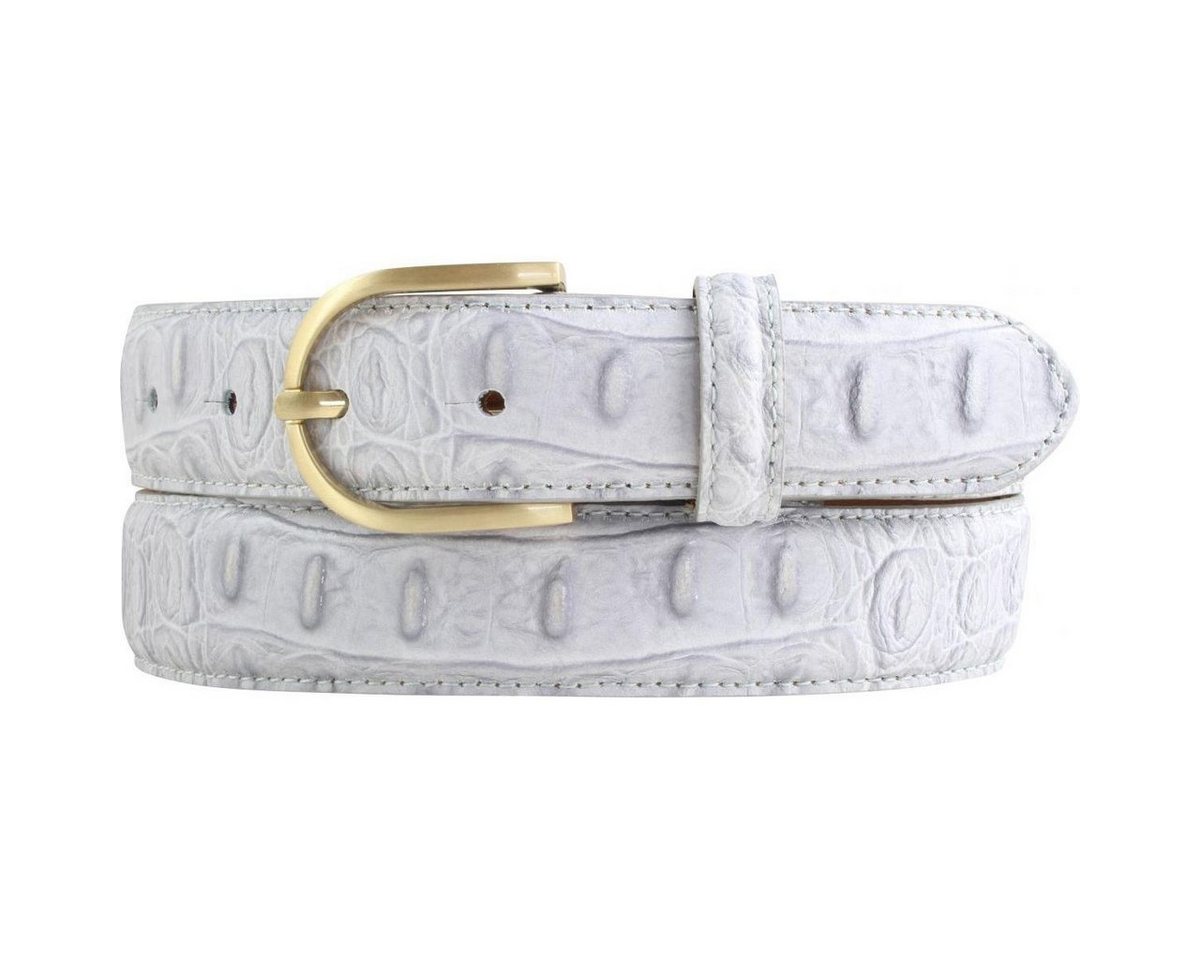 BELTINGER Ledergürtel Damen-Gürtel mit Krokoprägung 3 cm - Leder-Gürtel für Damen 30mm Kroko von BELTINGER