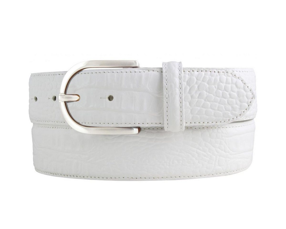 BELTINGER Ledergürtel Damen-Gürtel mit Krokoprägung 4 cm - Leder-Gürtel für Damen 40mm Kroko (1-St) von BELTINGER