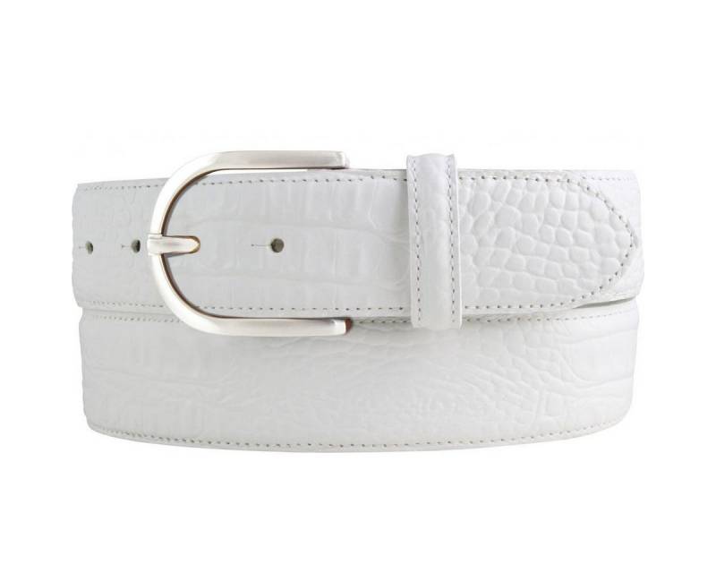 BELTINGER Ledergürtel Damen-Gürtel mit Krokoprägung 4 cm - Leder-Gürtel für Damen 40mm Kroko (1-St) von BELTINGER