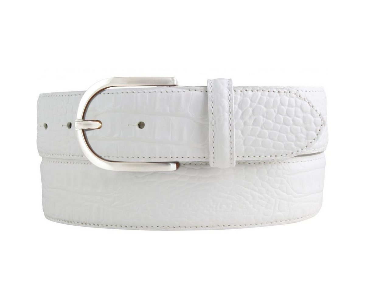 BELTINGER Ledergürtel Damen-Gürtel mit Krokoprägung 4 cm - Leder-Gürtel für Damen 40mm Kroko von BELTINGER