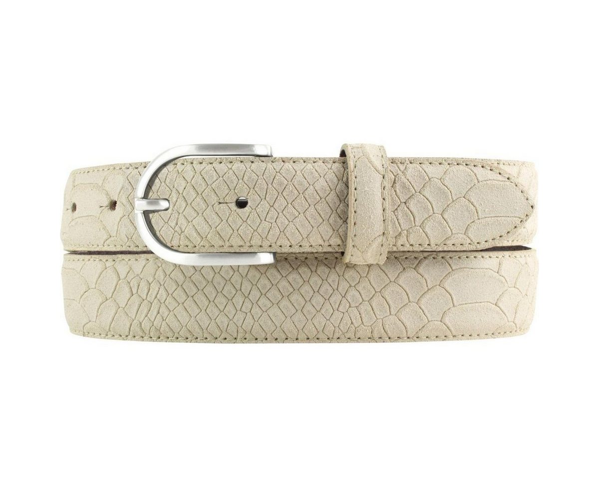 BELTINGER Ledergürtel Damen-Gürtel mit Pythonprägung 3 cm - Leder-Gürtel für Damen 30mm Schl (1-St) von BELTINGER