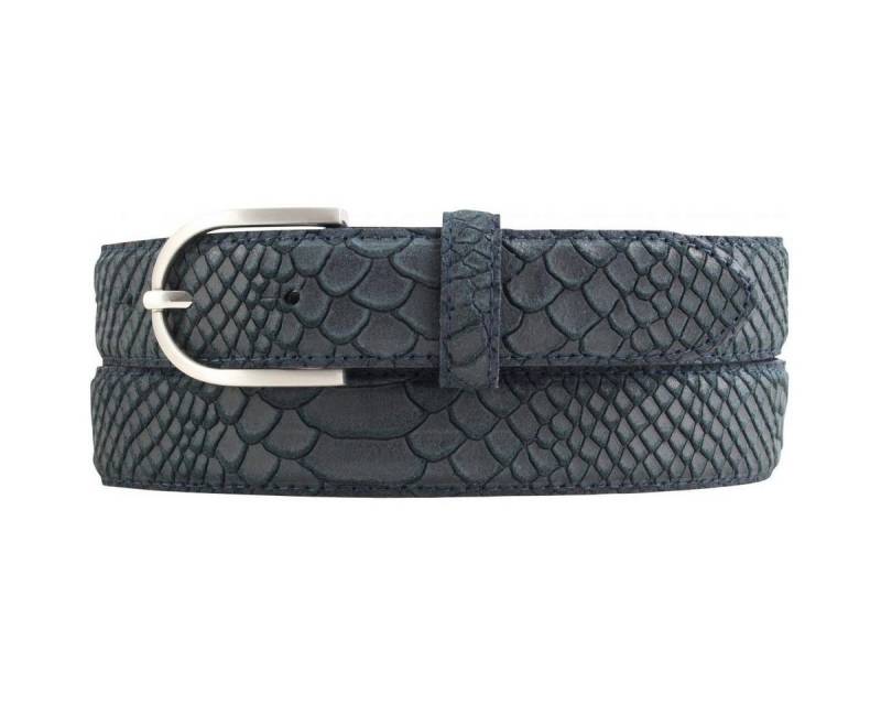 BELTINGER Ledergürtel Damen-Gürtel mit Pythonprägung 3 cm - Leder-Gürtel für Damen 30mm Schl (1-St) von BELTINGER