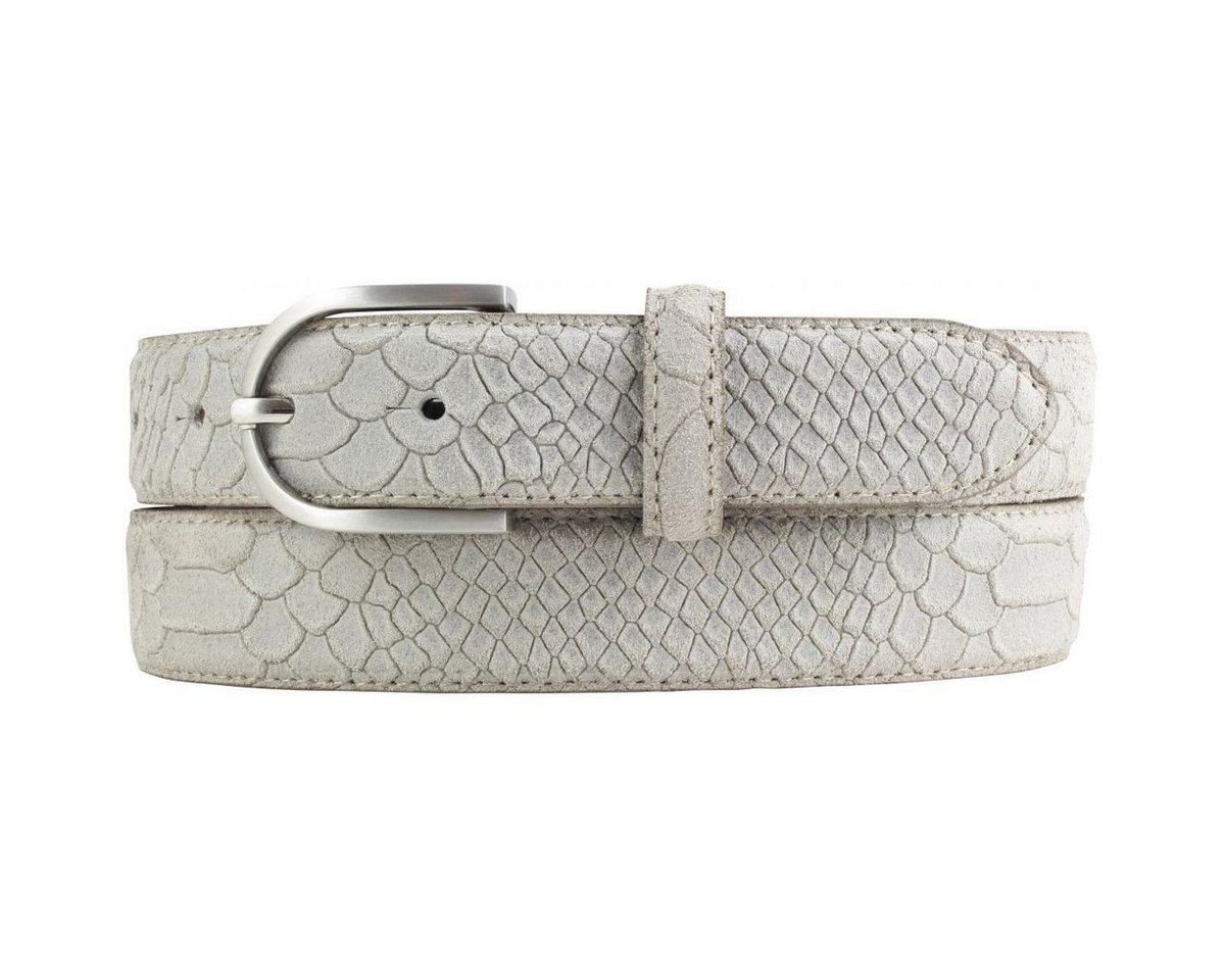 BELTINGER Ledergürtel Damen-Gürtel mit Pythonprägung 3 cm - Leder-Gürtel für Damen 30mm Schl von BELTINGER