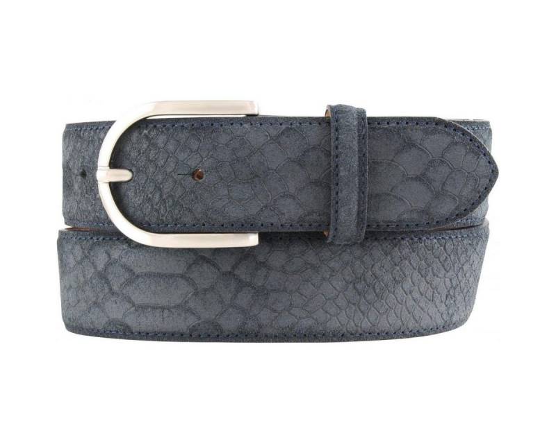 BELTINGER Ledergürtel Damen-Gürtel mit Pythonprägung 4 cm - Leder-Gürtel für Damen 40mm Schl (1-St) von BELTINGER