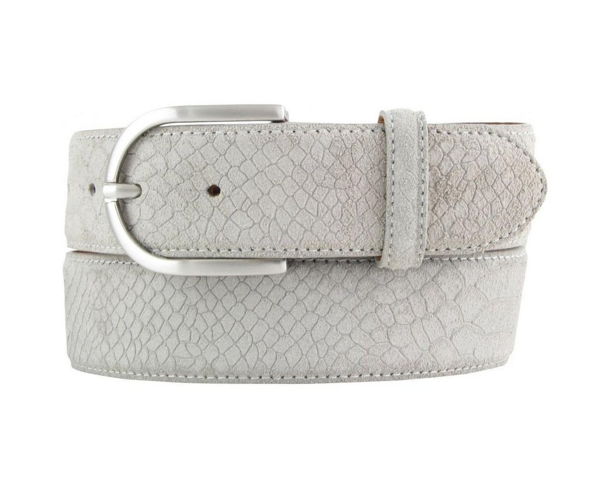 BELTINGER Ledergürtel Damen-Gürtel mit Pythonprägung 4 cm - Leder-Gürtel für Damen 40mm Schl von BELTINGER