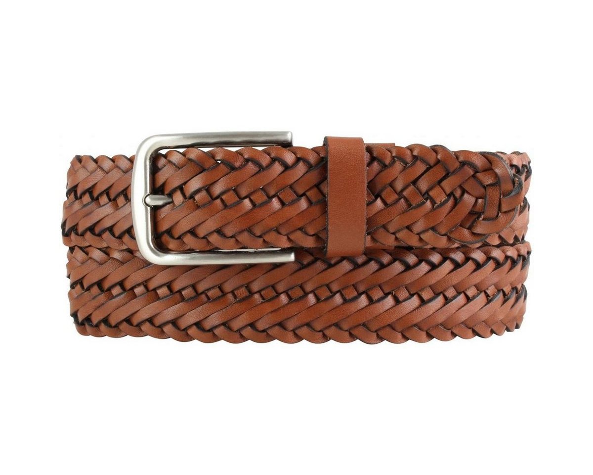 BELTINGER Ledergürtel Flecht-Gürtel aus Vollrindleder 3,5 cm - Flecht-Ledergürtel für Damen (1-St) von BELTINGER