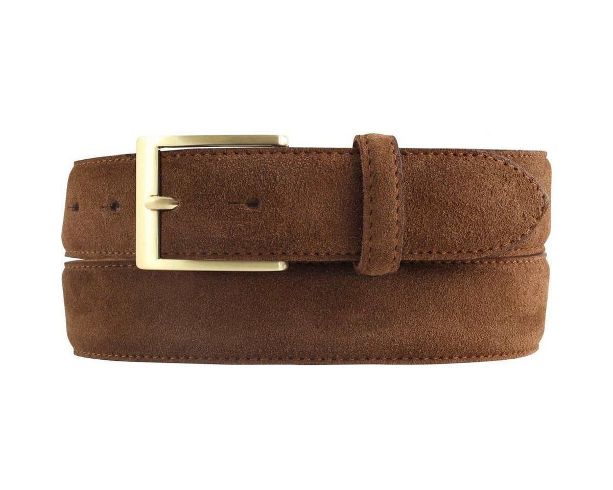 BELTINGER Ledergürtel Gürtel aus Veloursleder 3,5 cm - Velour-Ledergürtel für Herren 35mm - (1-St) von BELTINGER