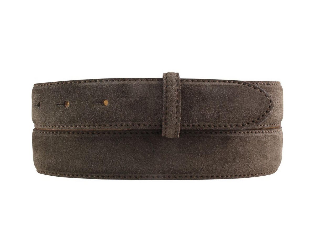 BELTINGER Ledergürtel Gürtel aus Veloursleder ohne Schnalle 3,0 cm - Velour-Ledergürtel für von BELTINGER