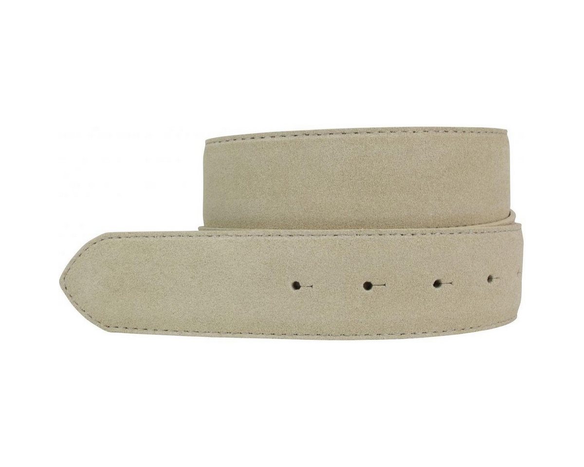 BELTINGER Ledergürtel Gürtel aus Veloursleder ohne Schnalle 4 cm - Velour-Ledergürtel für Da von BELTINGER