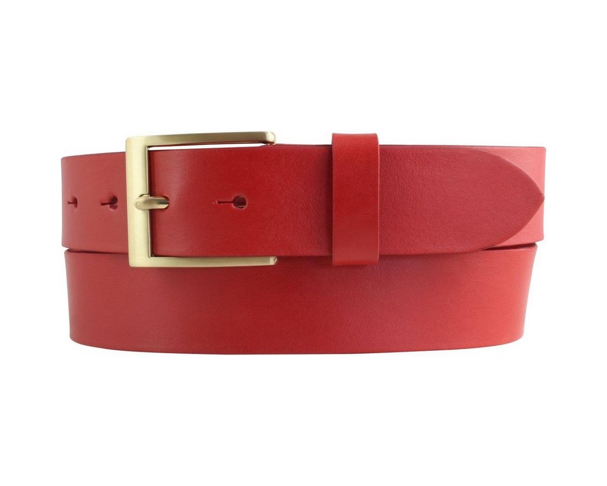 BELTINGER Ledergürtel Gürtel aus Vollrindleder 3,5 cm - Jeans-Gürtel für Herren mit goldener (1-St) von BELTINGER