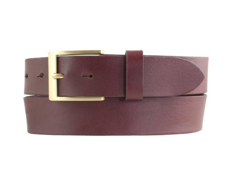 BELTINGER Ledergürtel Gürtel aus Vollrindleder 3,5 cm - Jeans-Gürtel für Herren mit goldener (1-St) von BELTINGER