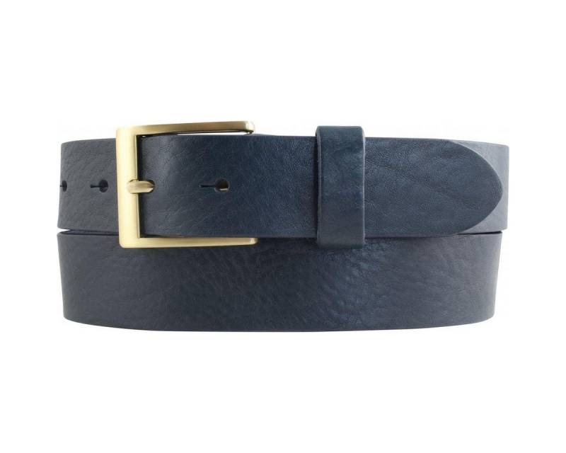BELTINGER Ledergürtel Gürtel aus Vollrindleder 3,5 cm - Jeans-Gürtel für Herren mit goldener (1-St) von BELTINGER
