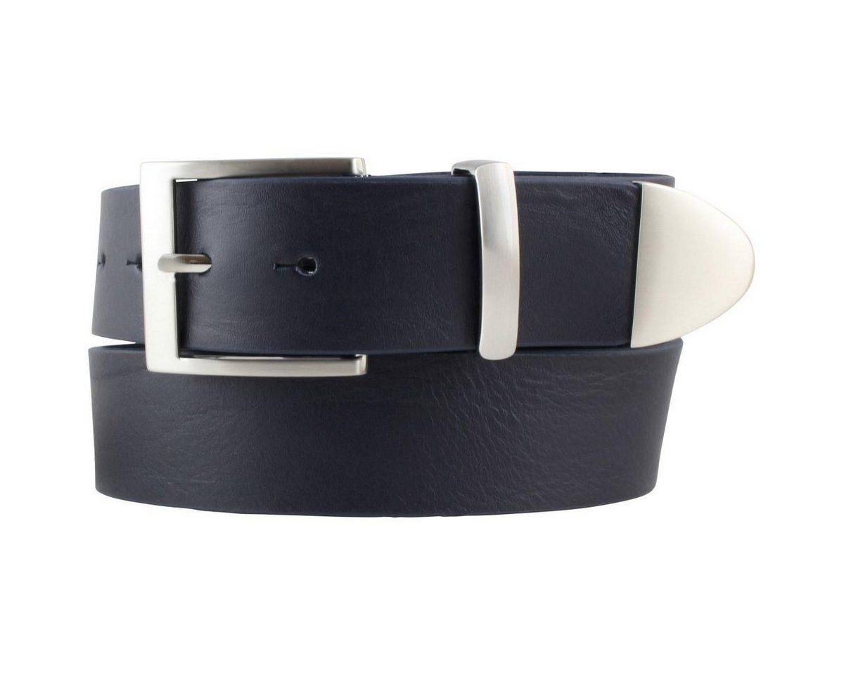 BELTINGER Ledergürtel Gürtel aus Vollrindleder mit Spitze/Schlaufe aus Metall 4 cm - Jeans-G (1-St) von BELTINGER