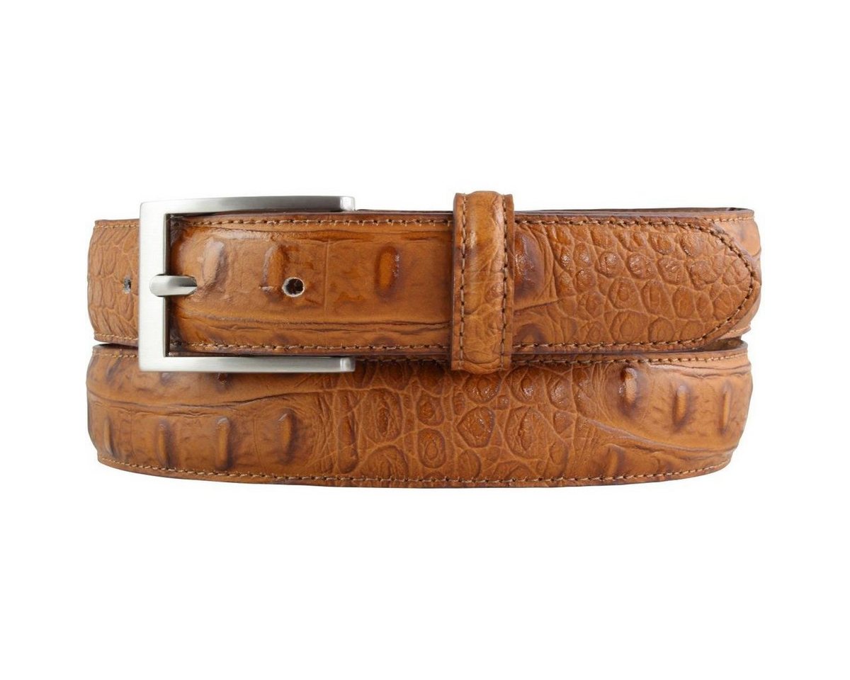 BELTINGER Ledergürtel Gürtel mit Krokoprägung 3 cm - Leder-Gürtel für Damen Herren 30mm Krok (1-St) von BELTINGER