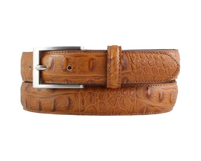 BELTINGER Ledergürtel Gürtel mit Krokoprägung 3 cm - Leder-Gürtel für Damen Herren 30mm Krok (1-St) von BELTINGER