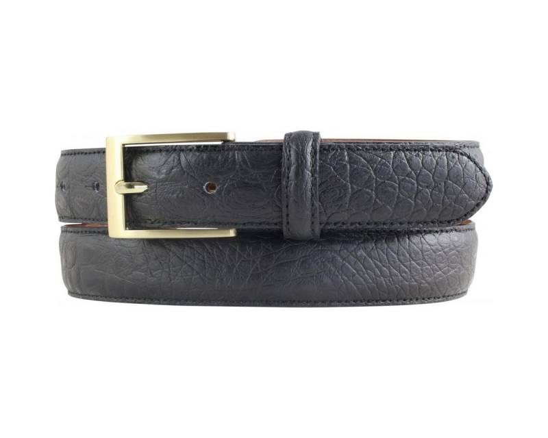 BELTINGER Ledergürtel Gürtel mit Krokoprägung 3 cm - Leder-Gürtel für Herren mit goldener Gü (1-St) von BELTINGER