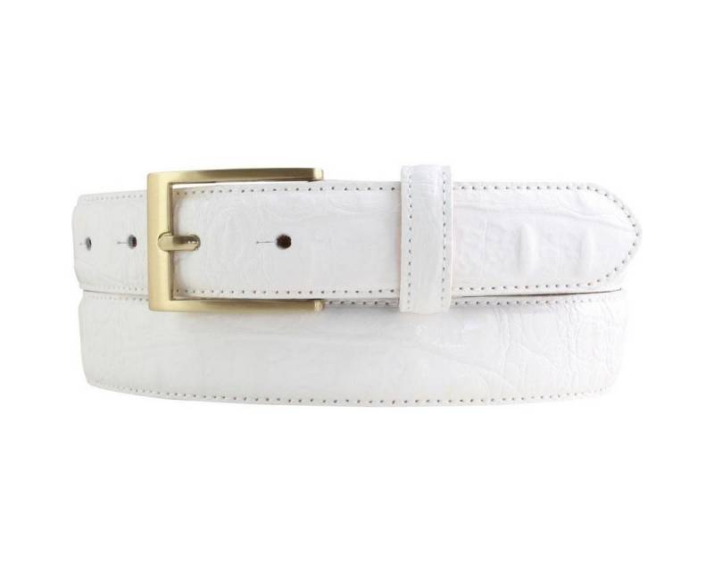 BELTINGER Ledergürtel Gürtel mit Krokoprägung 3 cm - Leder-Gürtel für Herren mit goldener Gü (1-St) von BELTINGER