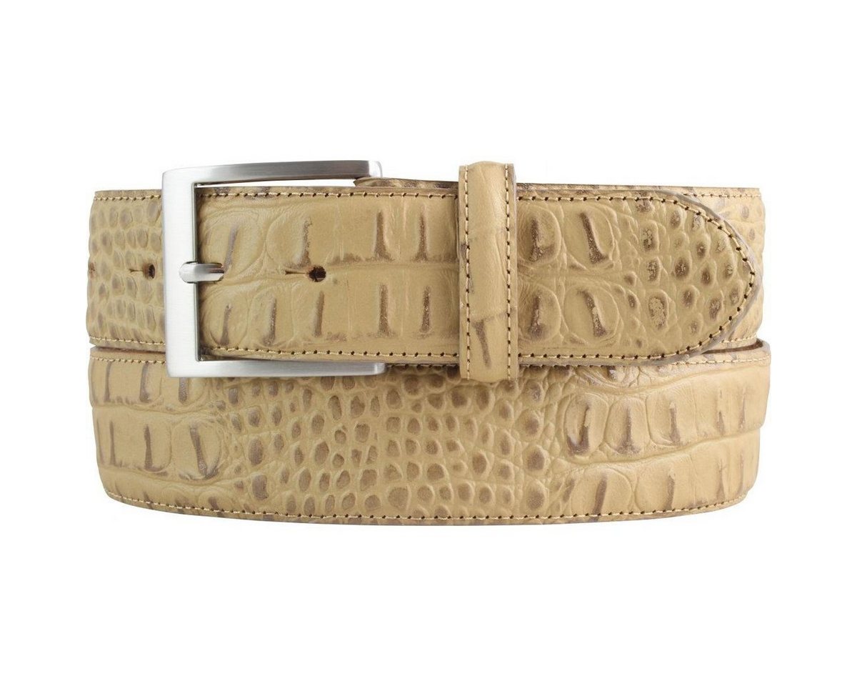 BELTINGER Ledergürtel Gürtel mit Krokoprägung 4 cm - Leder-Gürtel für Herren 40mm Kroko-Opti (1-St) von BELTINGER