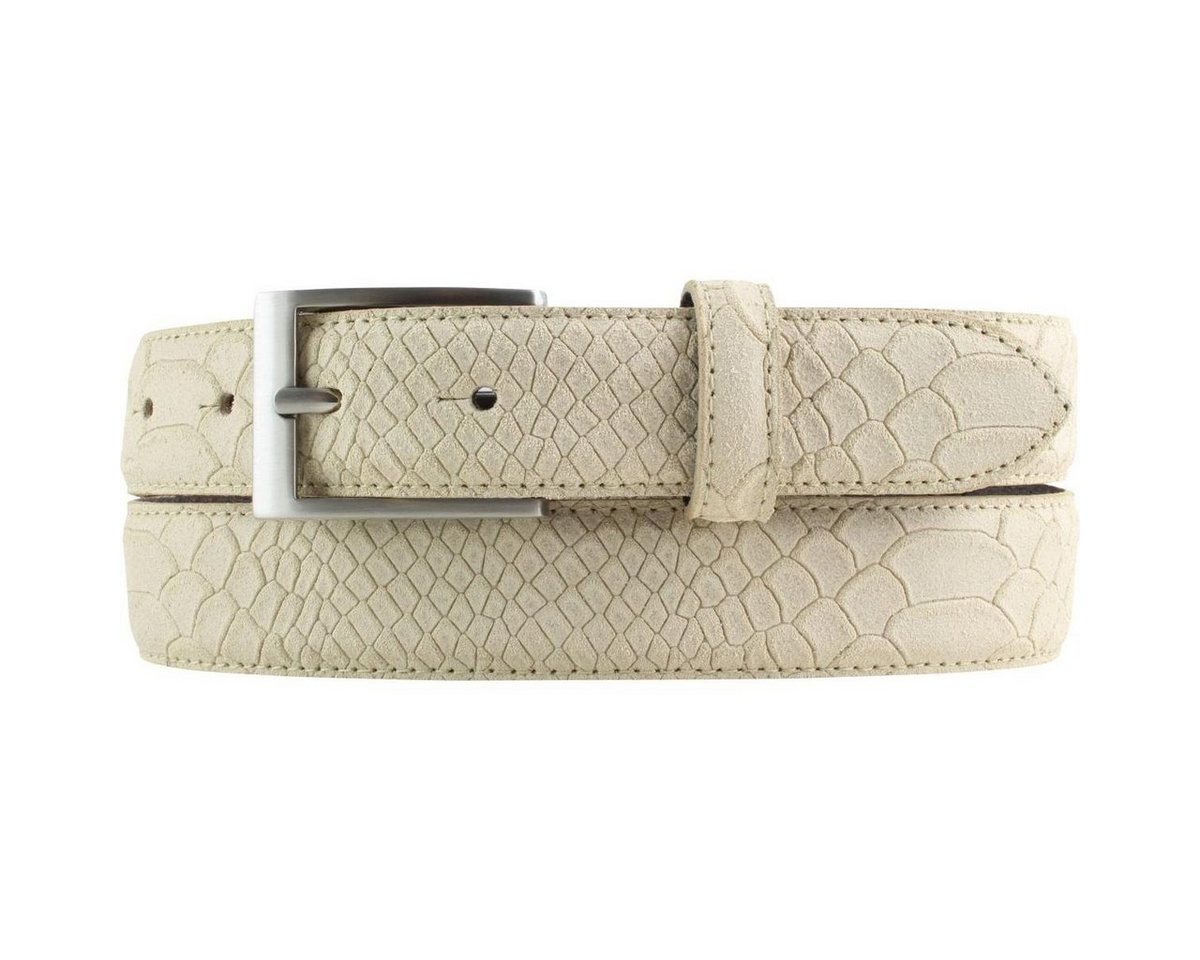 BELTINGER Ledergürtel Gürtel mit Pythonprägung 3 cm - Für Damen Herren 30mm Schlangen-Optik (1-St) von BELTINGER