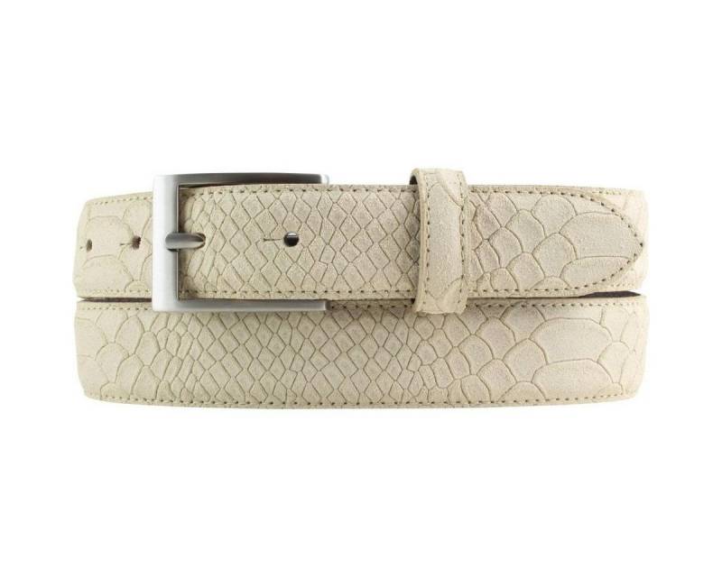 BELTINGER Ledergürtel Gürtel mit Pythonprägung 3 cm - Für Damen Herren 30mm Schlangen-Optik (1-St) von BELTINGER